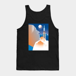 Rocket launch woman Tank Top